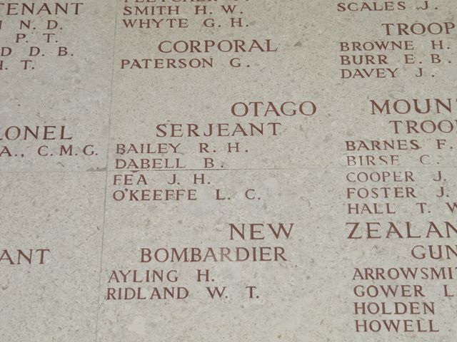 Turkey : Gallipoli : Lone Pine (Australian) Memorial : B Dabell