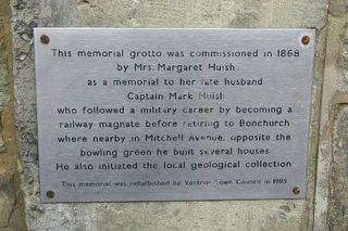 Bonchurch : Memorial to Capt M Huish
