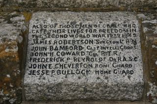 Chale War memorial in 2006 : Second War names