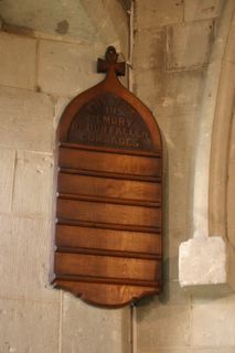 Chale St Andrew's Hymn Board