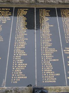 Cowes War memorial plaque WWI 2