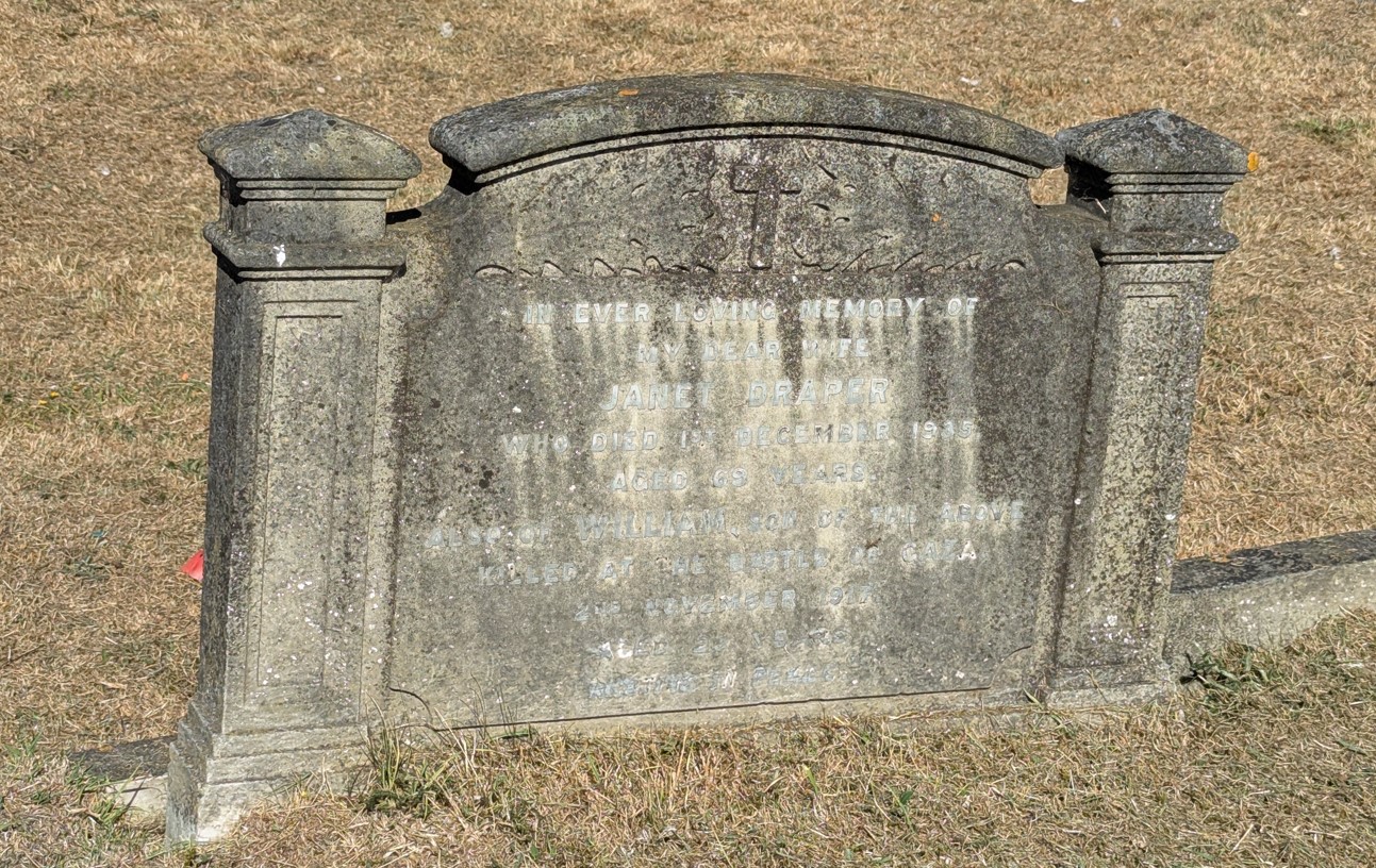Cowes Cemetery : W Draper