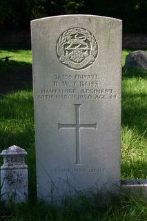 East Cowes (Kingston Road) Cemetery : R W Cross