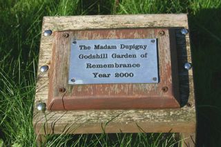 Godshill Memorial Garden : Dupigny plaque 