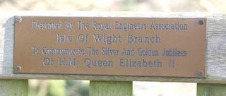 Godshill Memorial Garden : Royal Engineers : Queen Elizabeth Jubilee 