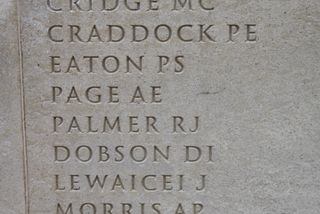 Page, A E, NMA inscription