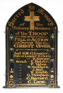 Newport : 1st Newport Scout Troop Great War  