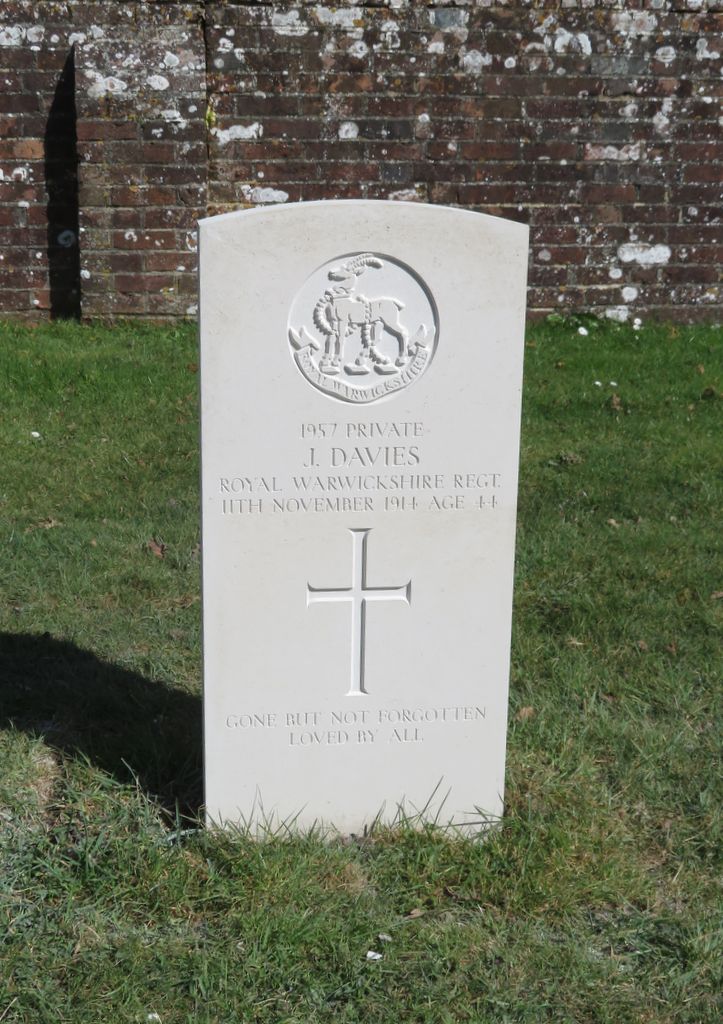 Parkhurst Military Cemetery : J Davies