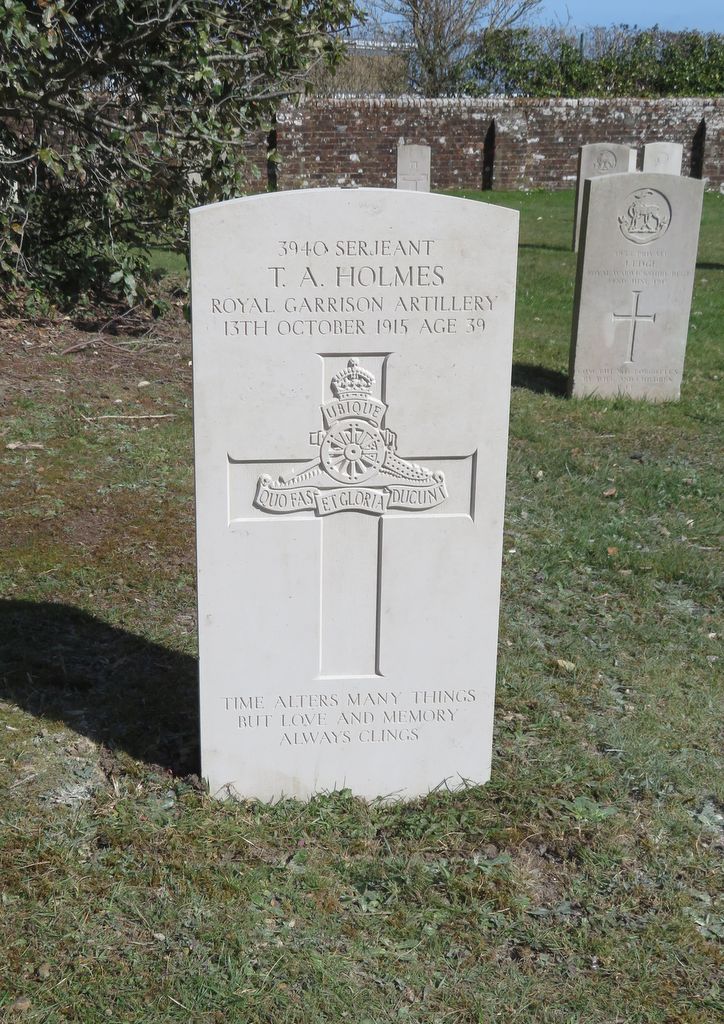 Parkhurst Military Cemetery : T A Holmes