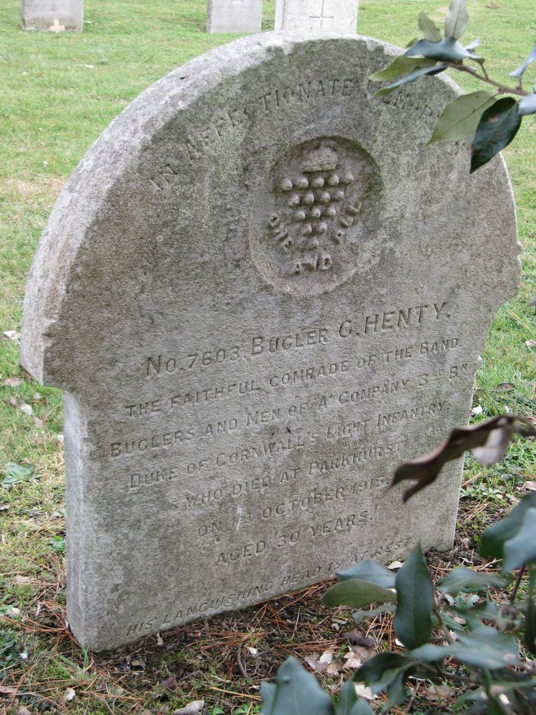 Parkhurst Military Cemetery : G A Henty