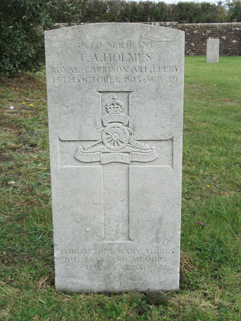 Parkhurst Military Cemetery : T A Holmes