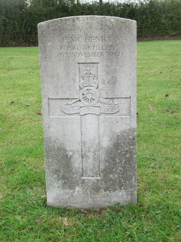 Parkhurst Military Cemetery : P McHenry