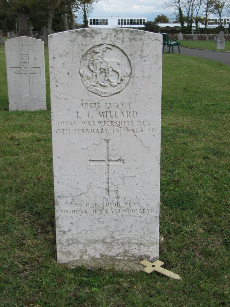 Parkhurst Military Cemetery : J T Millard