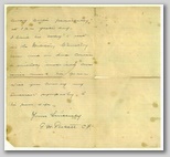 Letter from G H Peskett