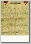 Letter from Percy Hendy 21 Jun 1917