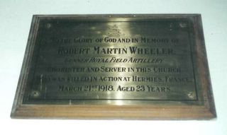 Ryde St John's Church Robert Martin Wheeler memorial