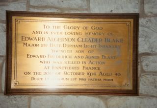 Shanklin St Saviour's Church E A C Blake memorial