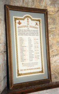 Shalfleet St Michael's Roll of Honour