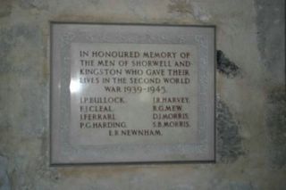 Shorwell St Peter's World War II memorial