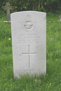 Thorley St Swithins : G C A Barham headstone