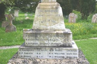 Thorley St Swithin's Church War memorial