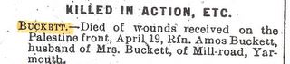 IWCP 9 June 1917 : A A Buckett