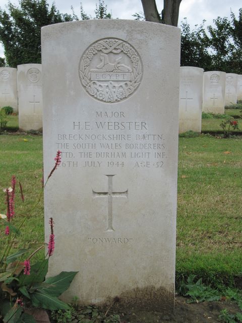 France : Normandy : Banneville-la-Campagne Cemetery : H E Webster