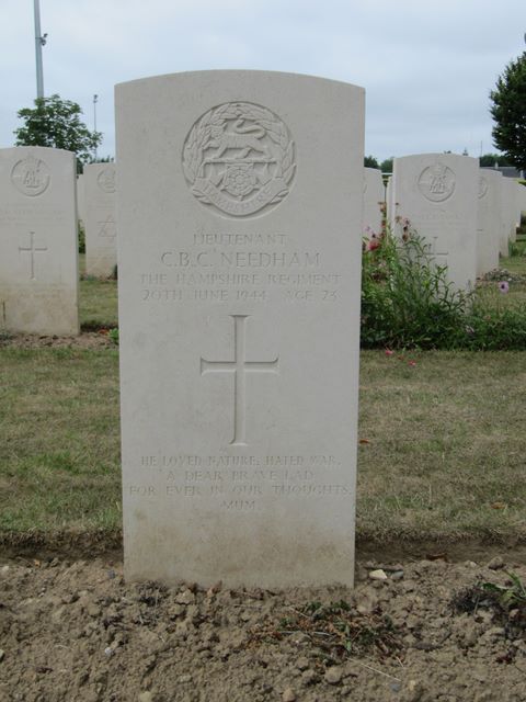 France : Normandy : Bayeux CWGC Cemetery: C B C Needham