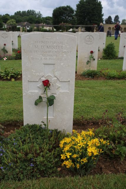 France : Normandy : Ranville Cemetery : M D Minter
