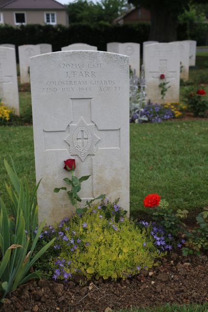 France : Normandy : Ranville Cemetery : J Farr